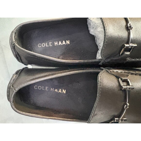 Cole Haan Wyatt $130 Men\'s Horsebit Loafers Shoes Size 8 Leather Black C35783